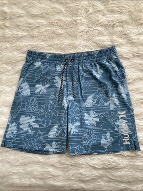 Hurley | Blue Floral Swim Trunks